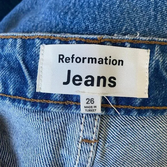 Reformation Cynthia High Rise Straight Jeans - Picture 7 of 8